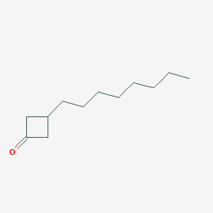 molecular formula C12H22O B14275697 Cyclobutanone, 3-octyl- CAS No. 160002-82-4
