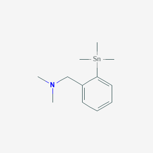molecular formula C12H21NSn B14275698 N,N-Dimethyl-1-[2-(trimethylstannyl)phenyl]methanamine CAS No. 138174-71-7