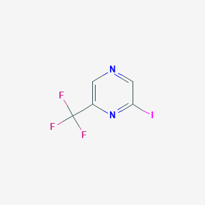 molecular formula C5H2F3IN2 B142757 2-Iodo-6-(trifluoromethyl)pyrazine CAS No. 141492-94-6