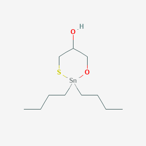 molecular formula C11H24O2SSn B14275706 2,2-Dibutyl-1,3,2-oxathiastanninan-5-ol CAS No. 133302-04-2