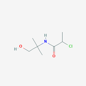 2-chloro-N-(1-hydroxy-2-methylpropan-2-yl)propanamide