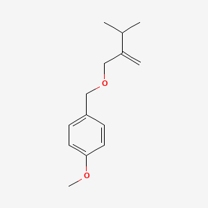 molecular formula C14H20O2 B14275756 Benzene, 1-methoxy-4-[(3-methyl-2-methylenebutoxy)methyl]- CAS No. 148675-55-2