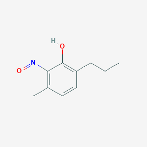 molecular formula C10H13NO2 B14275812 3-Methyl-2-nitroso-6-propylphenol CAS No. 184866-28-2