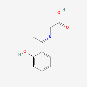 molecular formula C10H11NO3 B14275886 Glycine, N-[1-(2-hydroxyphenyl)ethylidene]- CAS No. 132656-09-8