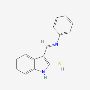 molecular formula C15H12N2S B14275946 3-(Anilinomethylidene)-1,3-dihydro-2H-indole-2-thione CAS No. 183946-31-8