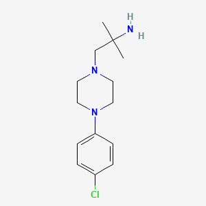 1-[4-(4-Chlorophenyl)piperazin-1-yl]-2-methylpropan-2-amine