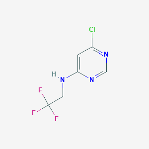 B1427598 6-chloro-N-(2,2,2-trifluoroethyl)pyrimidin-4-amine CAS No. 1251209-75-2
