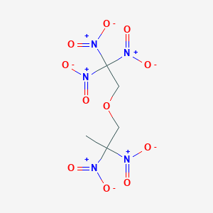 molecular formula C5H7N5O11 B14275989 Propane, 2,2-dinitro-1-(2,2,2-trinitroethoxy)- CAS No. 133178-81-1