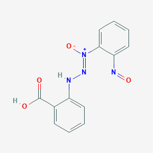 molecular formula C13H10N4O4 B14276072 (Z)-[(2-carboxyphenyl)hydrazinylidene]-(2-nitrosophenyl)-oxidoazanium 