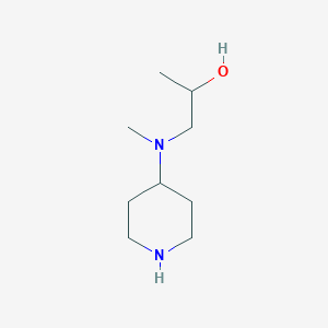 molecular formula C9H20N2O B1427609 1-[Methyl(piperidin-4-yl)amino]propan-2-ol CAS No. 1179290-05-1