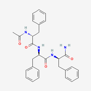 molecular formula C29H32N4O4 B14276102 Ac-D-Phe-D-Phe-D-Phe-NH2 CAS No. 138771-70-7