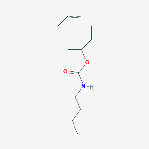 molecular formula C13H23NO2 B14276103 Cyclooct-4-en-1-yl butylcarbamate CAS No. 138554-35-5