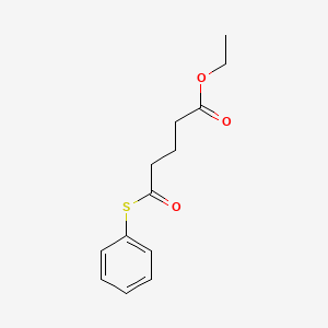 molecular formula C13H16O3S B14276107 Ethyl 5-oxo-5-(phenylsulfanyl)pentanoate CAS No. 136068-14-9