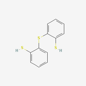molecular formula C12H10S3 B14276126 Benzenethiol, thiobis- CAS No. 174545-71-2