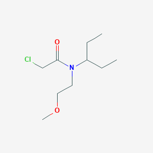 molecular formula C10H20ClNO2 B1427617 2-chloro-N-(2-methoxyethyl)-N-(pentan-3-yl)acetamide CAS No. 1183841-15-7