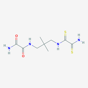 molecular formula C9H16N4O2S2 B14276194 N~1~-{3-[(2-Amino-2-sulfanylideneethanethioyl)amino]-2,2-dimethylpropyl}ethanediamide CAS No. 138548-45-5