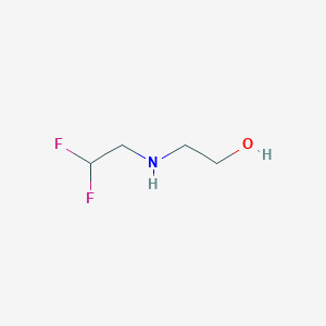 molecular formula C4H9F2NO B1427620 2-[(2,2-Difluoroethyl)amino]ethan-1-ol CAS No. 505-06-6