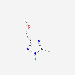 molecular formula C5H9N3O B1427624 5-(甲氧甲基)-3-甲基-1H-1,2,4-三唑 CAS No. 89417-85-6