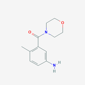 molecular formula C12H16N2O2 B1427625 4-Methyl-3-(morpholine-4-carbonyl)aniline CAS No. 936210-51-4