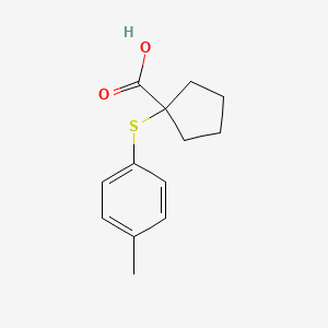1-[(4-Methylphenyl)sulfanyl]cyclopentane-1-carboxylic acid