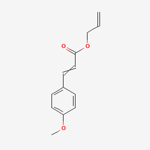 molecular formula C13H14O3 B14276266 prop-2-enyl 3-(4-methoxyphenyl)prop-2-enoate CAS No. 138452-39-8