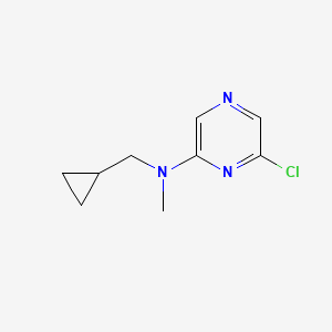 molecular formula C9H12ClN3 B1427628 6-chloro-N-(cyclopropylmethyl)-N-methylpyrazin-2-amine CAS No. 1250191-60-6