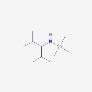 molecular formula C10H25NSn B14276296 N-(2,4-Dimethylpentan-3-yl)-1,1,1-trimethylstannanamine CAS No. 138507-31-0