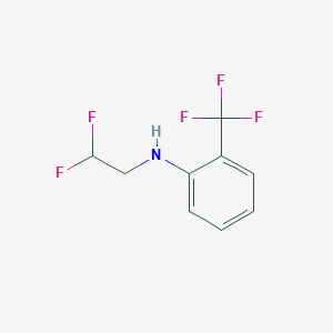 molecular formula C9H8F5N B1427631 N-(2,2-difluoroethyl)-2-(trifluoromethyl)aniline CAS No. 1179732-72-9