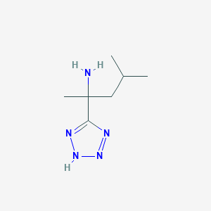 molecular formula C7H15N5 B1427633 4-Methyl-2-(1H-tetrazol-5-yl)pentan-2-amine CAS No. 1249145-33-2