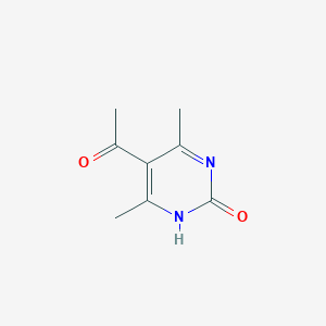 molecular formula C8H10N2O2 B14276332 5-Acetyl-4,6-dimethylpyrimidin-2(1H)-one CAS No. 133893-84-2