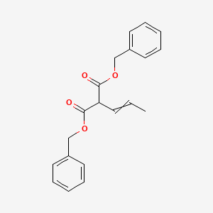 molecular formula C20H20O4 B14276351 Dibenzyl (prop-1-en-1-yl)propanedioate CAS No. 173541-54-3