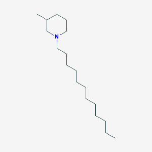 molecular formula C18H37N B14276383 Piperidine, 1-dodecyl-3-methyl- CAS No. 152720-69-9
