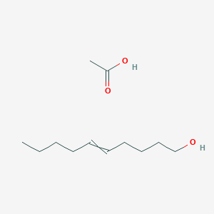 molecular formula C12H24O3 B14276399 Acetic acid;dec-5-en-1-ol CAS No. 133074-61-0