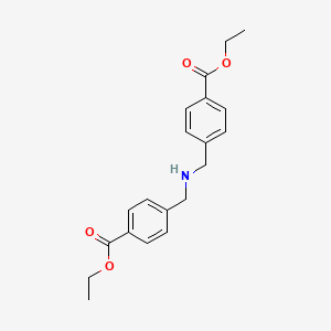 molecular formula C20H23NO4 B14276437 Diethyl 4,4'-[azanediylbis(methylene)]dibenzoate CAS No. 131065-88-8