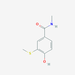 molecular formula C9H11NO2S B14276449 4-Hydroxy-N-methyl-3-(methylsulfanyl)benzamide CAS No. 141111-65-1