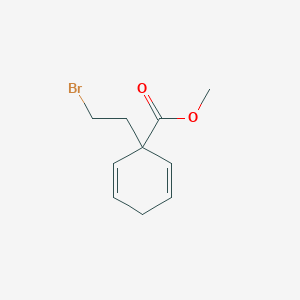 molecular formula C10H13BrO2 B14276458 Methyl 1-(2-bromoethyl)cyclohexa-2,5-diene-1-carboxylate CAS No. 138408-58-9