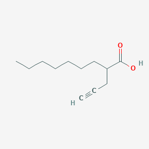 molecular formula C12H20O2 B14276488 Nonanoic acid, 2-(2-propynyl)- CAS No. 178447-22-8