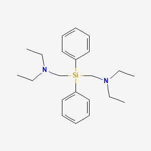 molecular formula C22H34N2Si B14276503 N,N'-[(Diphenylsilanediyl)bis(methylene)]bis(N-ethylethan-1-amine) CAS No. 183873-63-4