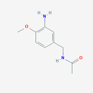 N-[(3-amino-4-methoxyphenyl)methyl]acetamide