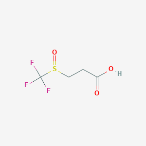 3-Trifluoromethanesulfinylpropanoic acid