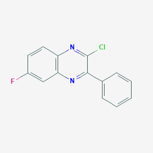 molecular formula C14H8ClFN2 B14276588 2-Chloro-6-fluoro-3-phenylquinoxaline CAS No. 185379-49-1