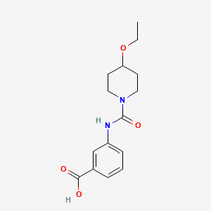 3-[(4-Ethoxypiperidine-1-carbonyl)amino]benzoic acid