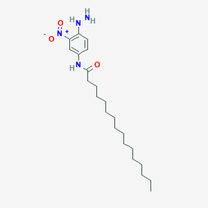 molecular formula C22H38N4O3 B14276683 N-(4-Hydrazinyl-3-nitrophenyl)hexadecanamide CAS No. 138272-26-1