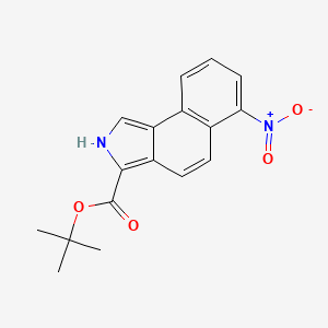 molecular formula C17H16N2O4 B14276695 Tert-butyl 6-nitro-2H-benzo[E]isoindole-3-carboxylate CAS No. 175293-79-5