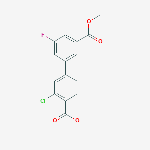 Dimethyl 3-chloro-3'-fluorobiphenyl-4,5'-dicarboxylate