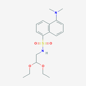 molecular formula C18H26N2O4S B14276742 N-(2,2-Diethoxyethyl)-5-(dimethylamino)naphthalene-1-sulfonamide CAS No. 185197-39-1