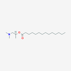 molecular formula C19H39NO2 B14276760 Tetradecanoic acid, 2-(dimethylamino)-1-methylethyl ester CAS No. 163675-88-5