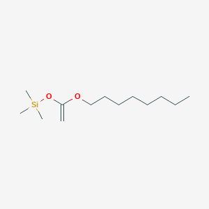 molecular formula C13H28O2Si B14276780 Trimethyl{[1-(octyloxy)ethenyl]oxy}silane CAS No. 135066-77-2