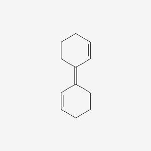 molecular formula C12H16 B14276783 (E) 3,3'-Bis-(1-cyclohexenylidene) CAS No. 132911-34-3