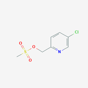 molecular formula C7H8ClNO3S B1427681 (5-氯吡啶-2-基)甲基甲磺酸盐 CAS No. 864758-02-1